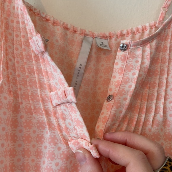 Darling Lauren Conrad Bow Front Romper Like New - Picture 15 of 16